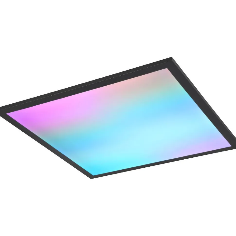 LED-kattovalaisin Trio Beta, 44.5cm, mattamusta, RGBW