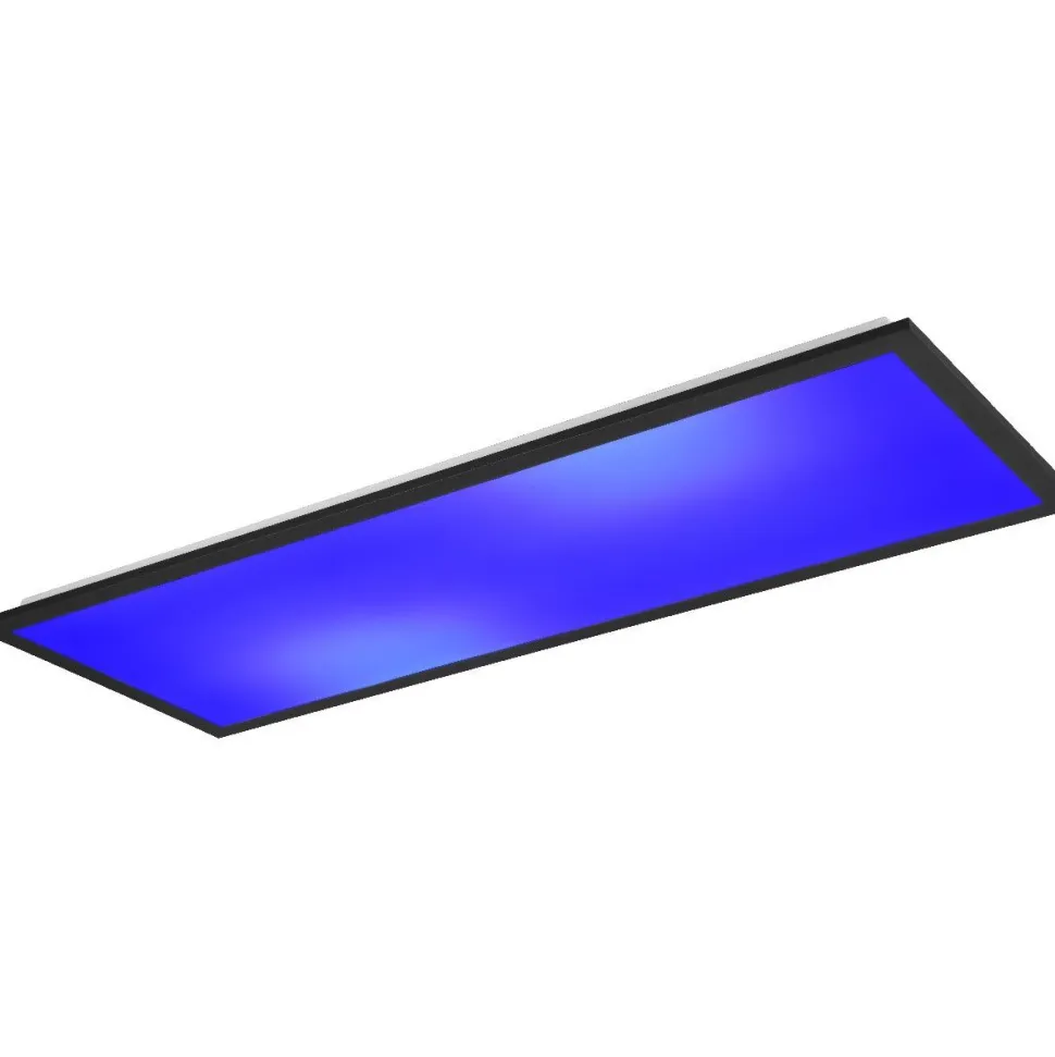 LED-kattovalaisin Trio Beta, 80cm, mattamusta, RGBW