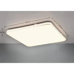 LED-kattovalaisin Trio Blanca, 53x53cm, valkoinen, eri vaihtoehtoja