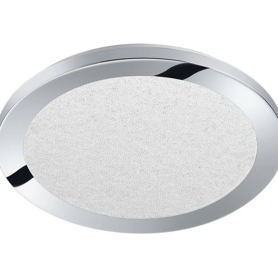 LED-kattovalaisin Trio Cesar ø260x30 mm IP44 kromi