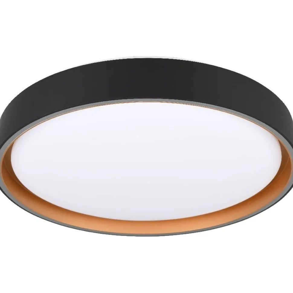 LED-kattovalaisin Trio Felis, 40cm, musta/kulta