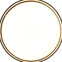 LED-kattovalaisin Trio Locarno, 28cm, harmaanruskea
