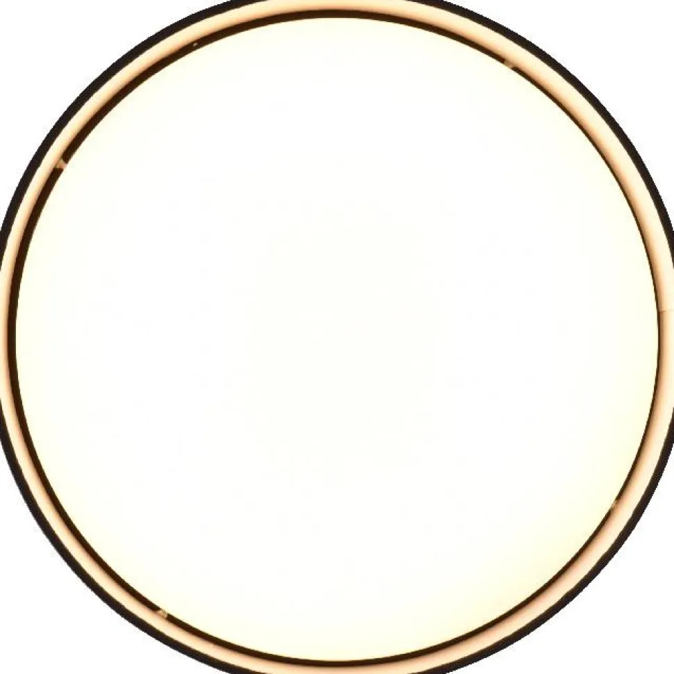 LED-kattovalaisin Trio Locarno, 28cm, harmaanruskea