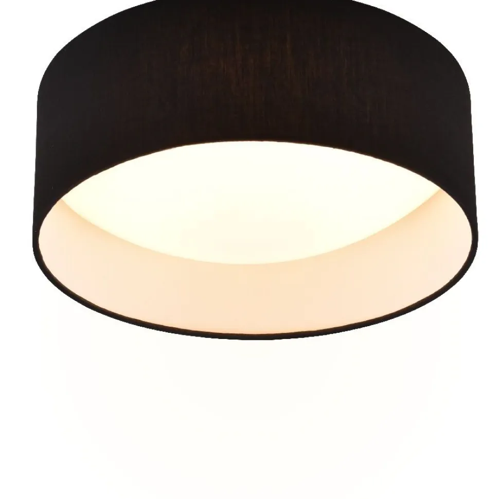 LED-kattovalaisin Trio Locarno, 28cm, harmaanruskea