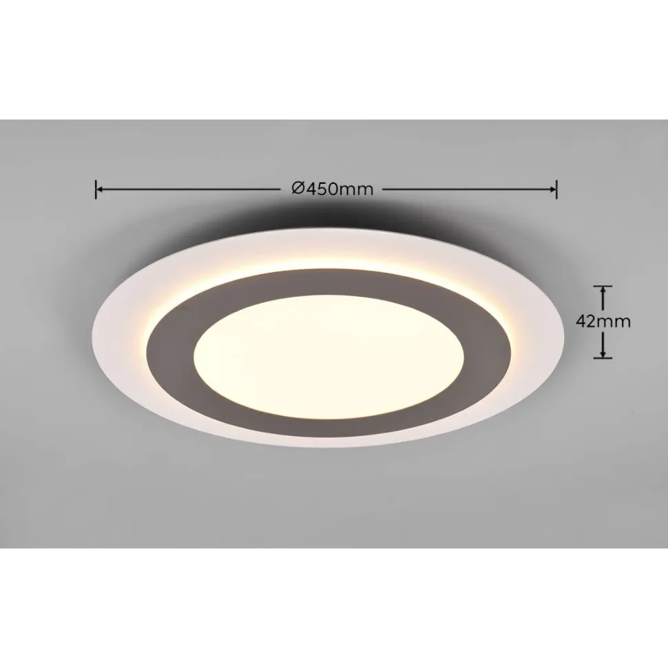 LED-kattovalaisin Trio Morgan, Ø45cm, eri värejä
