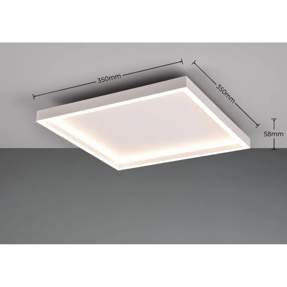 LED-kattovalaisin Trio Rotonda, neliö, eri värejä