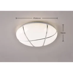 LED-kattovalaisin Trio Tibor, 28cm, valkoinen, 4000K