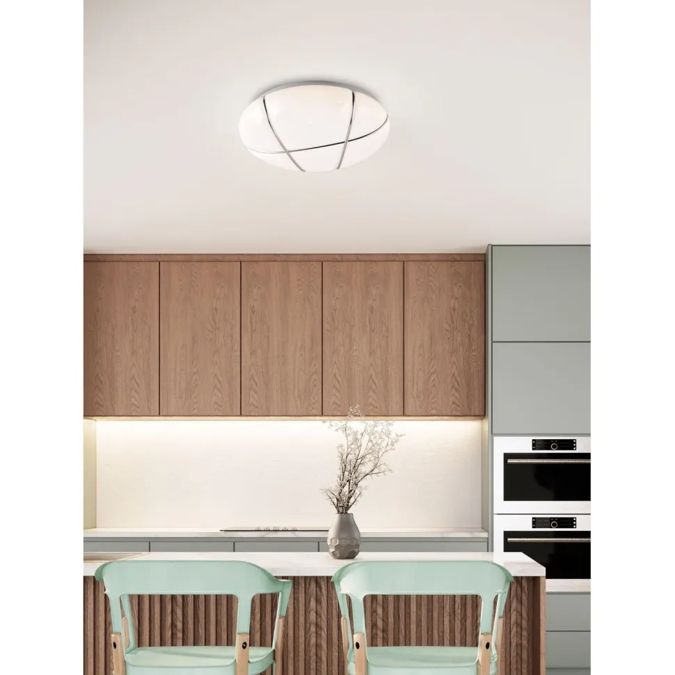 LED-kattovalaisin Trio Tibor, 28cm, valkoinen, 4000K