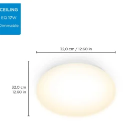 LED-kattovalaisin WiZ Adria 17W pyöreä 2700K