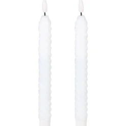 Led-kierrekynttilä Eglo Living Andrafiabe, 15cm, harmaa, 2kpl