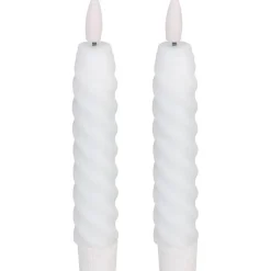 Led-kierrekynttilä Eglo Living Andrafiabe, 15cm, harmaa, 2kpl