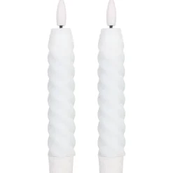 Led-kierrekynttilä Eglo Living Andrafiabe, 15cm, harmaa, 2kpl