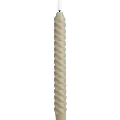 Led-kierrekynttilä Eglo Living Andrafiabe, 15cm, harmaa, 2kpl