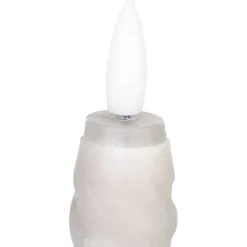 Led-kierrekynttilä Eglo Living Andrafiabe, 15cm, harmaa, 2kpl
