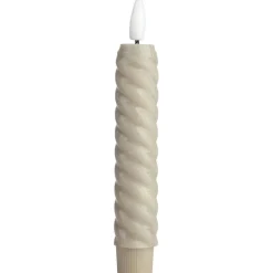 Led-kierrekynttilä Eglo Living Andrafiabe, 15cm, harmaa, 2kpl