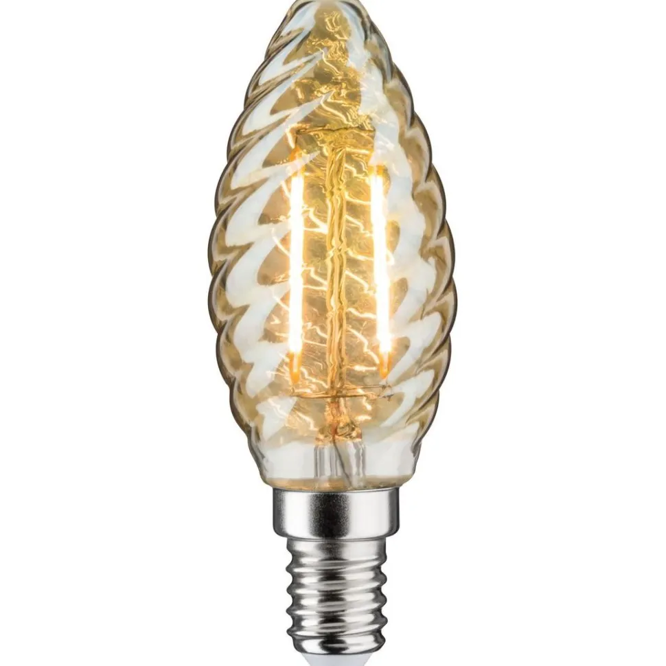 LED-kierrekynttilälamppu Paulmann Vintage Edition Candle, E14, 260lm, 2.6W, 2500K, kulta