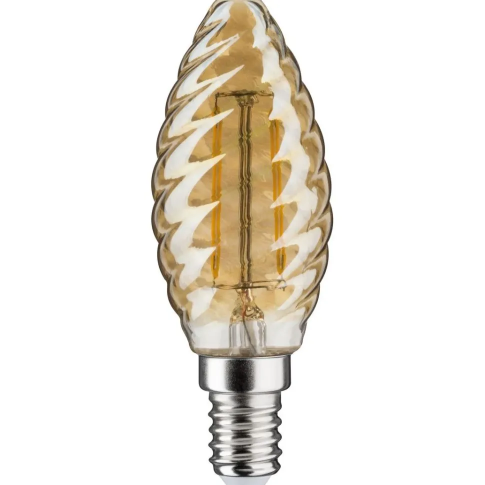 LED-kierrekynttilälamppu Paulmann Vintage Edition Candle, E14, 260lm, 2.6W, 2500K, kulta