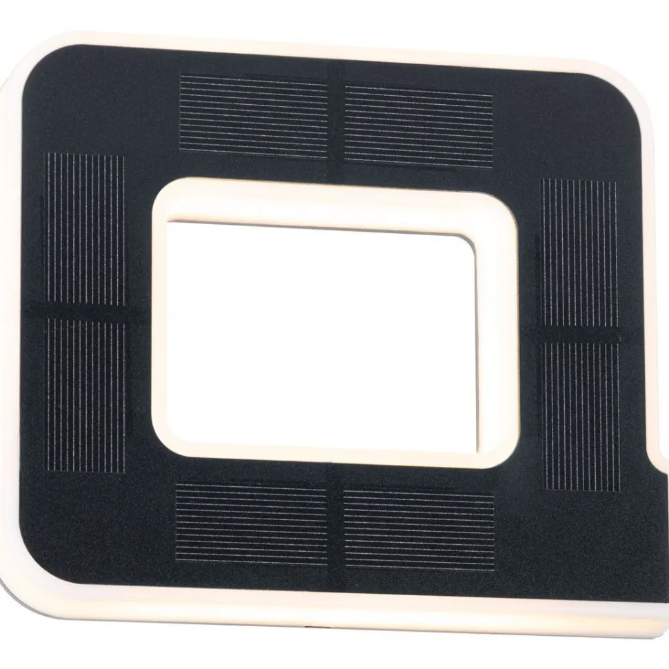 LED-kirjainvalaisin aurinkokennolla Paulmann Letter B, IP44, 3000K, musta