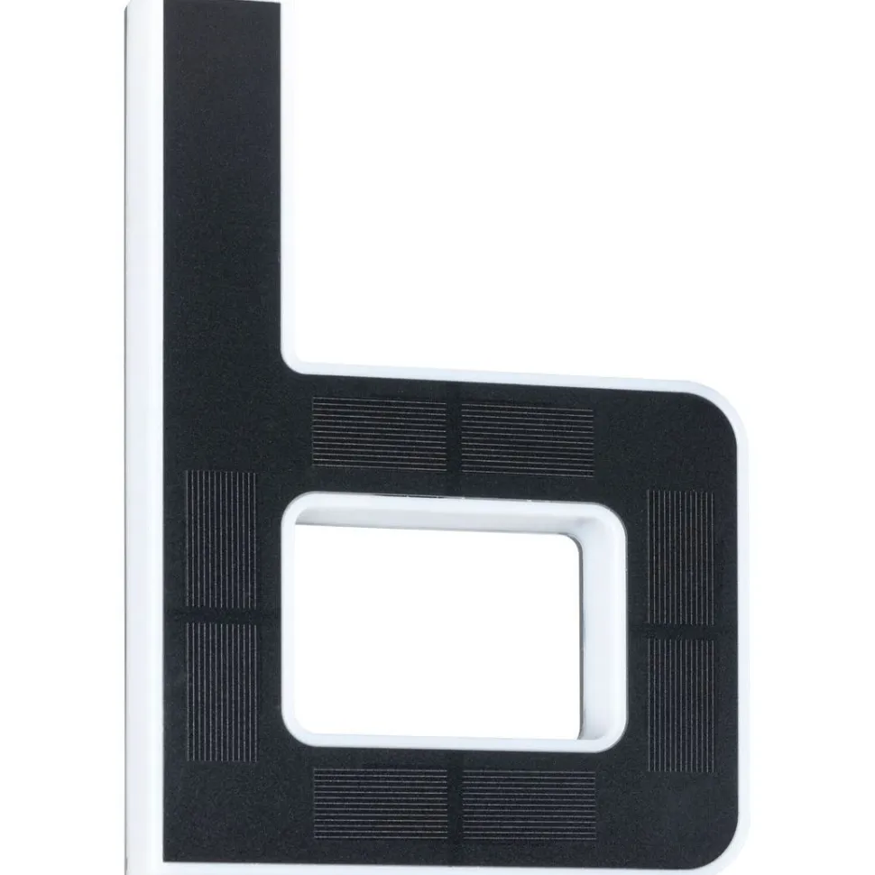 LED-kirjainvalaisin aurinkokennolla Paulmann Letter B, IP44, 3000K, musta