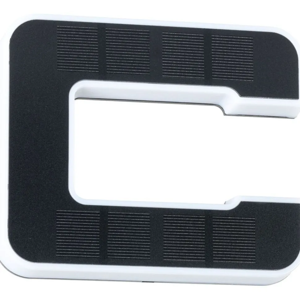 LED-kirjainvalaisin aurinkokennolla Paulmann Letter B, IP44, 3000K, musta