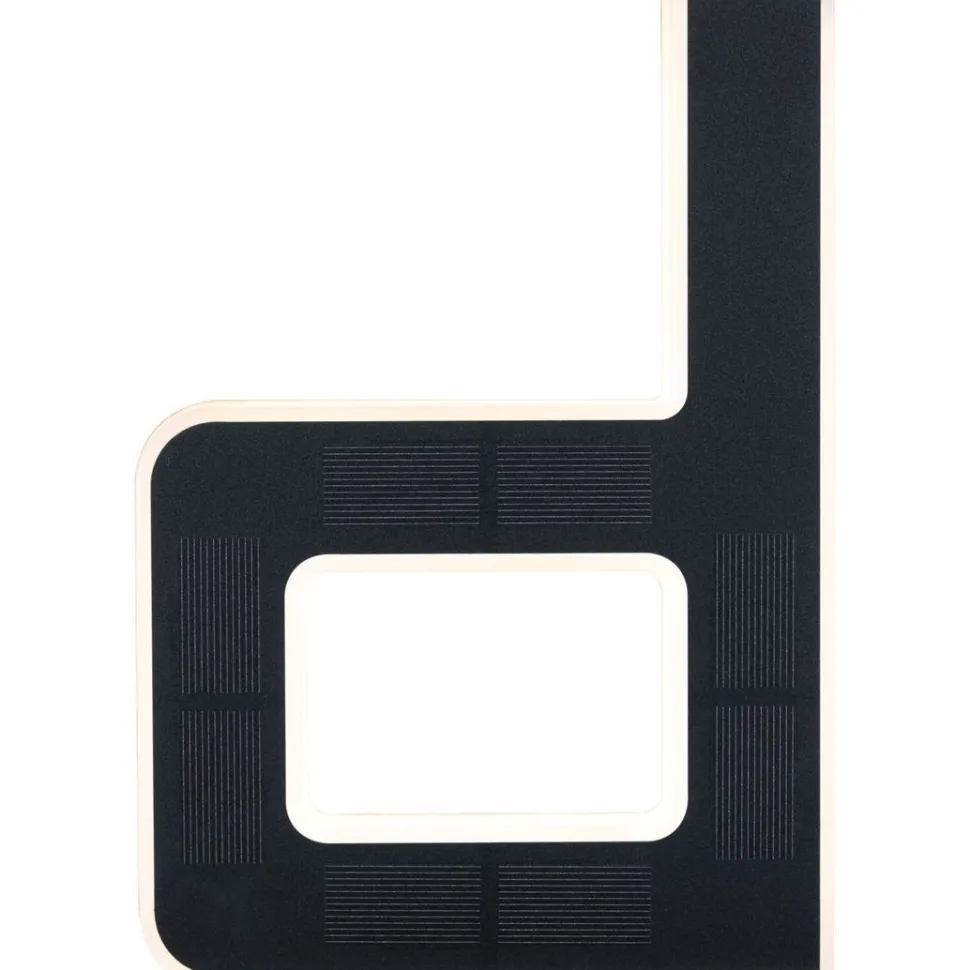 LED-kirjainvalaisin aurinkokennolla Paulmann Letter B, IP44, 3000K, musta