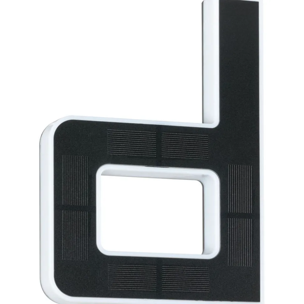 LED-kirjainvalaisin aurinkokennolla Paulmann Letter B, IP44, 3000K, musta