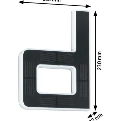 LED-kirjainvalaisin aurinkokennolla Paulmann Letter B, IP44, 3000K, musta