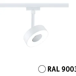 LED-kiskospotti Paulmann URail Circle 190lm 5W 4000K himmennettävä valkoinen