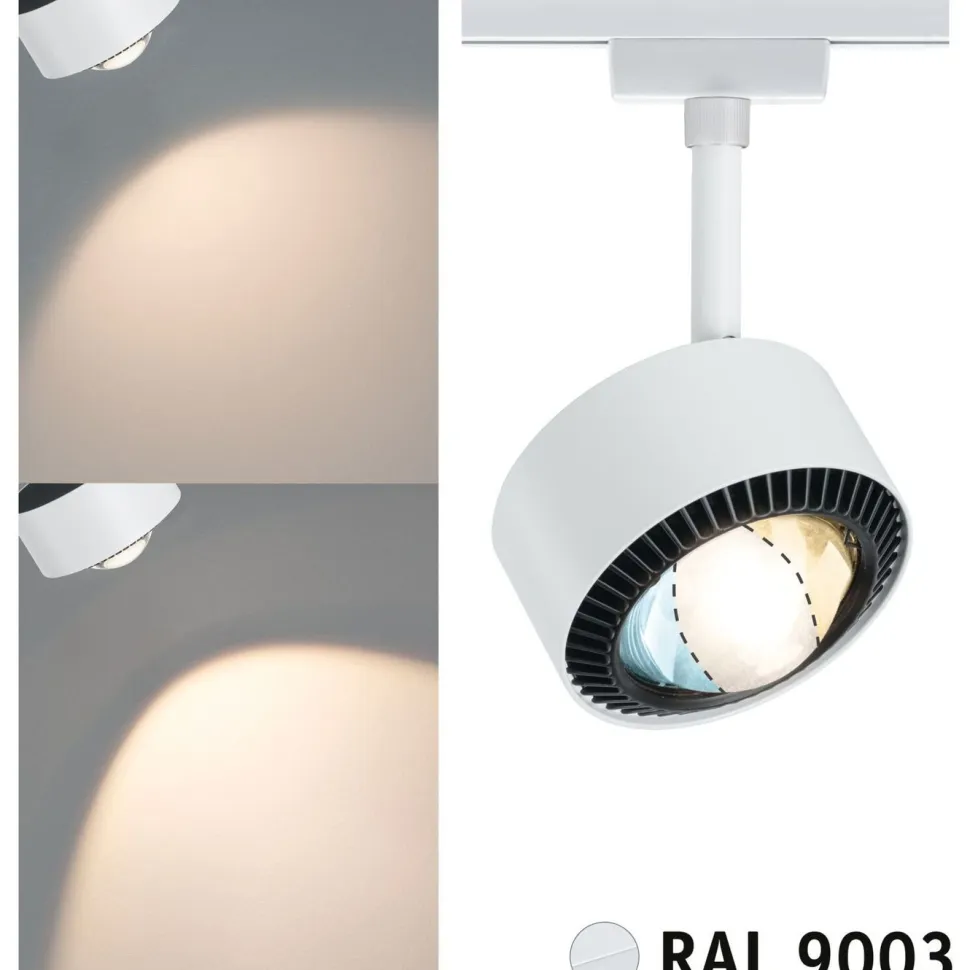 LED-kiskospotti Paulmann URail Smart Home Zigbee 3.0 Aldan 500lm 8W mattakromi