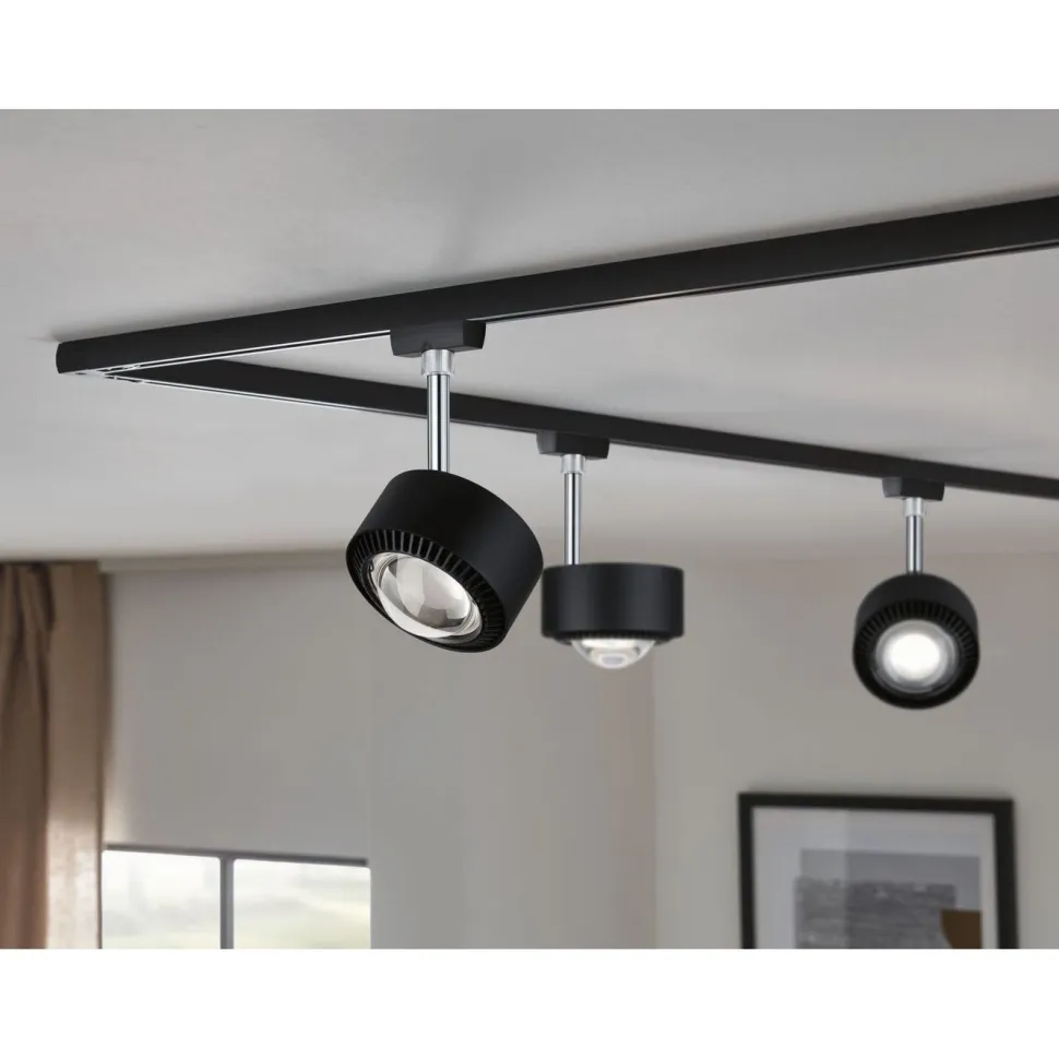 LED-kiskospotti Paulmann URail Smart Home Zigbee 3.0 Aldan 500lm 8W mattakromi