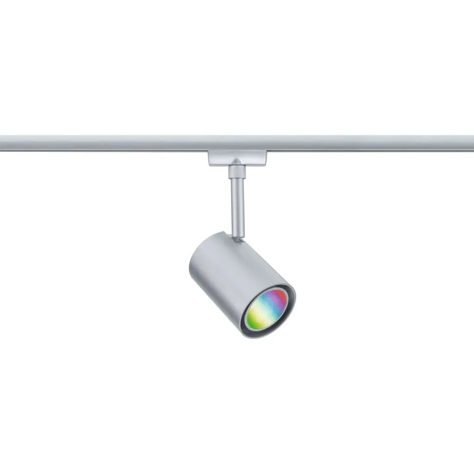 LED-kiskospotti Paulmann URail Smart Home Zigbee 3.0 Luxe GU10 350lm 4.8W RGBW+ himmennettävä mattamusta