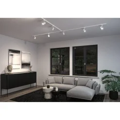 LED-kiskospotti Paulmann URail Smart Home Zigbee 3.0 Luxe GU10 350lm 4.8W RGBW+ himmennettävä mattamusta