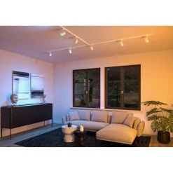 LED-kiskospotti Paulmann URail Smart Home Zigbee 3.0 Luxe GU10 350lm 4.8W RGBW+ himmennettävä mattamusta