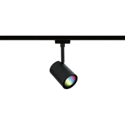 LED-kiskospotti Paulmann URail Smart Home Zigbee 3.0 Luxe GU10 350lm 4.8W RGBW+ himmennettävä mattamusta