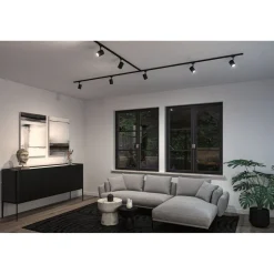 LED-kiskospotti Paulmann URail Smart Home Zigbee 3.0 Luxe GU10 350lm 4.8W RGBW+ himmennettävä mattamusta
