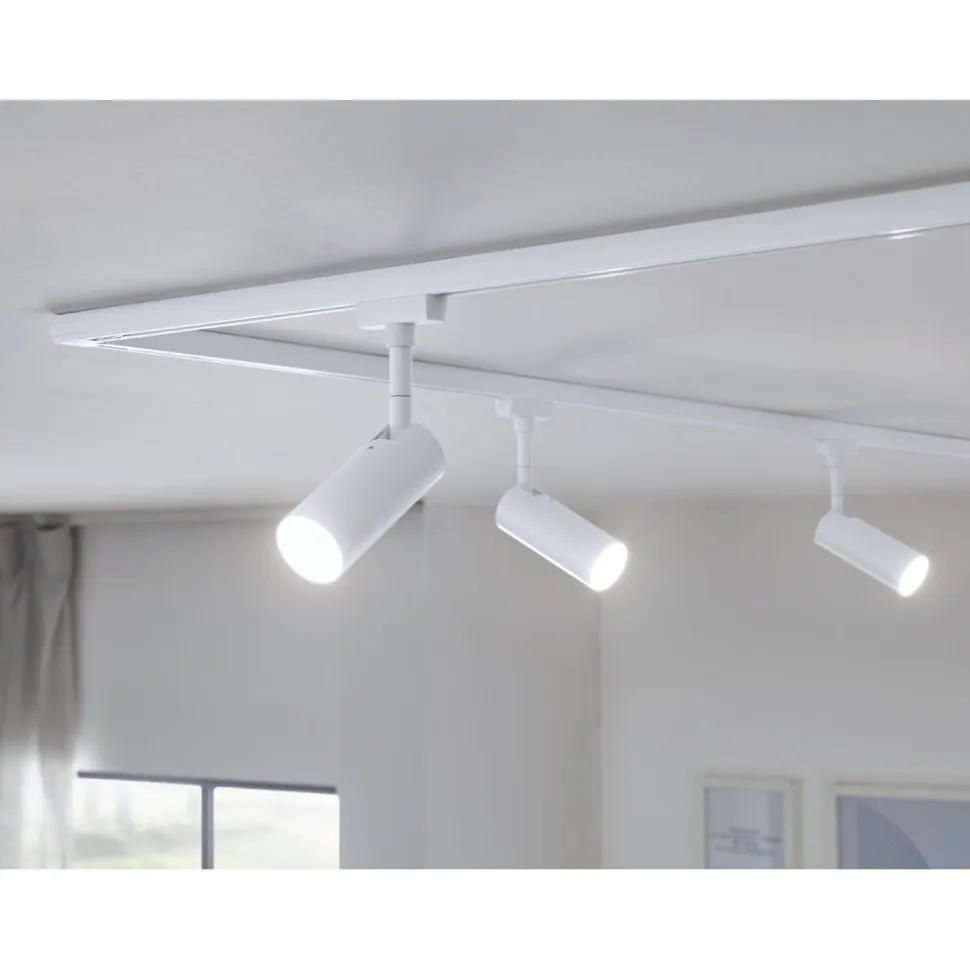 LED-kiskospotti Paulmann URail Tubo 170lm 4W 4000K 3-Step-Dim himmennettävä valkoinen