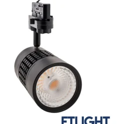 LED-kiskovalaisin FTLIGHT 25W 2500lm 3000K 3-vaihekiskoon musta