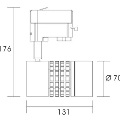 LED-kiskovalaisin FTLIGHT 15W 1500lm 4000K valkoinen