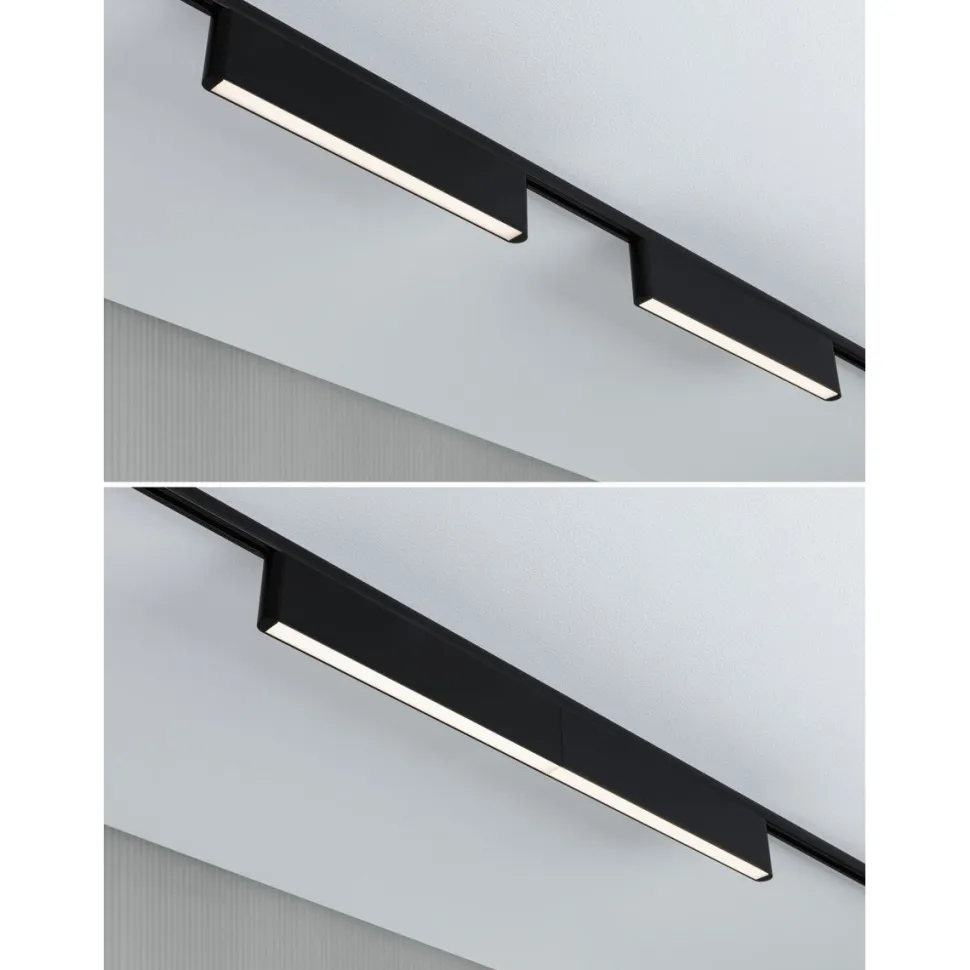 LED-kiskovalaisin Paulmann URail 3-Step-Dim Ceris, 37.2cm, 850lm, 9.5W, 4000K, himmennettävä, 230V, mattamusta