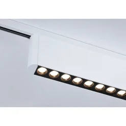 LED-kiskovalaisin Paulmann URail 3-Step-Dim Zelos, 37.2cm, 1050lm, 10W, 3000K, himmennettävä, 230V, mattakromi