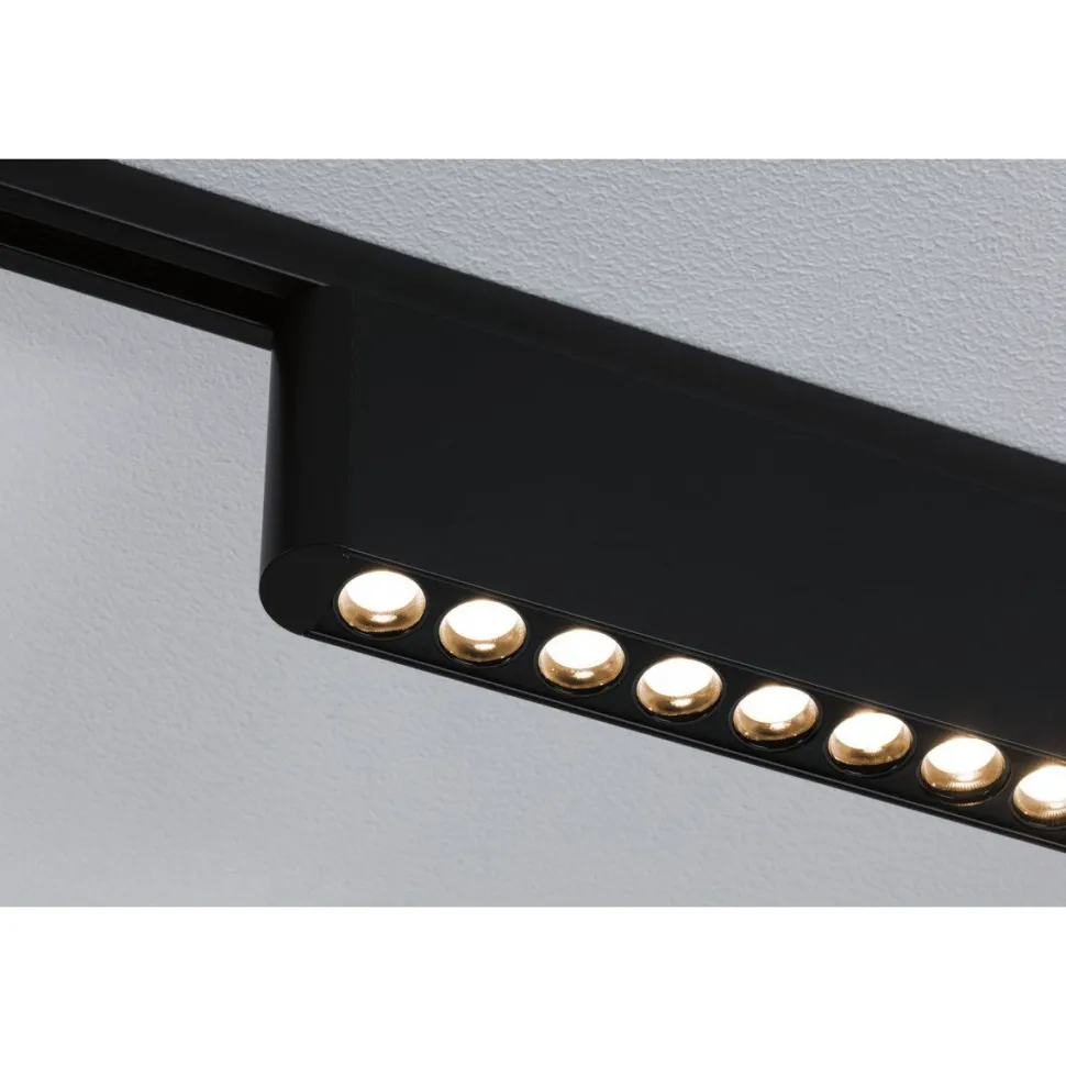 LED-kiskovalaisin Paulmann URail 3-Step-Dim Zelos, 37.2cm, 1050lm, 10W, 3000K, himmennettävä, 230V, mattakromi