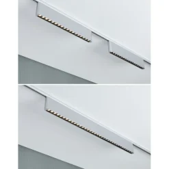 LED-kiskovalaisin Paulmann URail 3-Step-Dim Zelos, 37.2cm, 1050lm, 10W, 3000K, himmennettävä, 230V, mattakromi