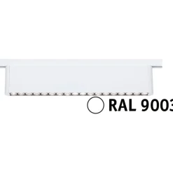 LED-kiskovalaisin Paulmann URail 3-Step-Dim Zelos, 37.2cm, 1050lm, 10W, 3000K, himmennettävä, 230V, mattakromi
