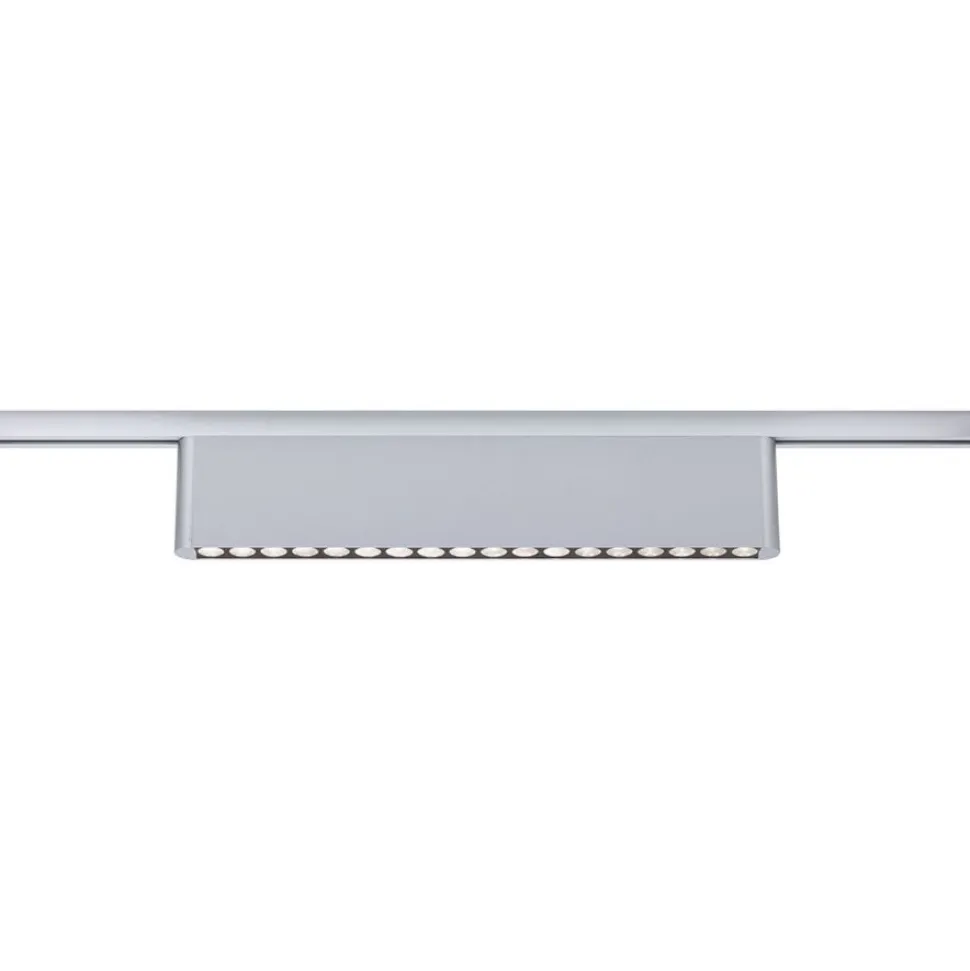 LED-kiskovalaisin Paulmann URail 3-Step-Dim Zelos, 37.2cm, 1050lm, 10W, 3000K, himmennettävä, 230V, mattakromi