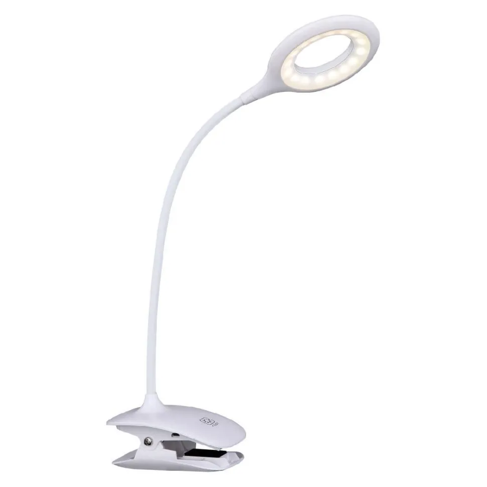 LED-klipsivalaisin Globo Pia 3W valkoinen