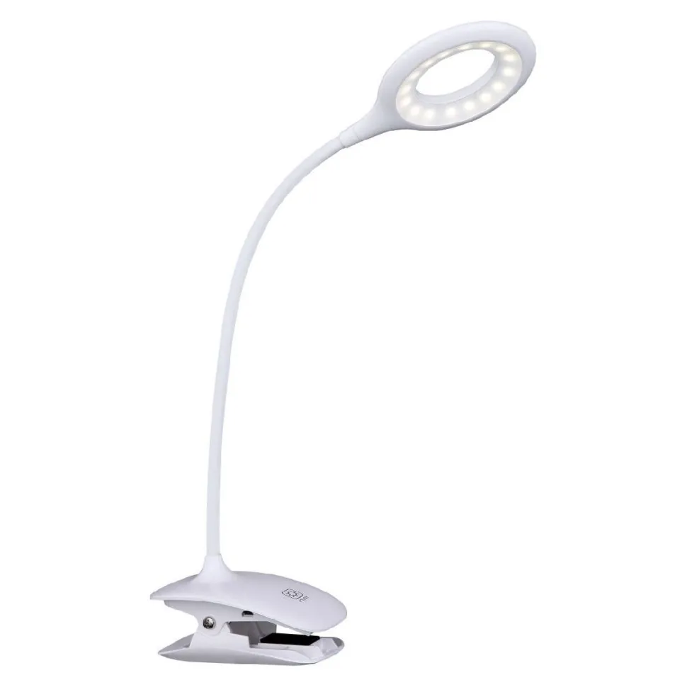 LED-klipsivalaisin Globo Pia 3W valkoinen