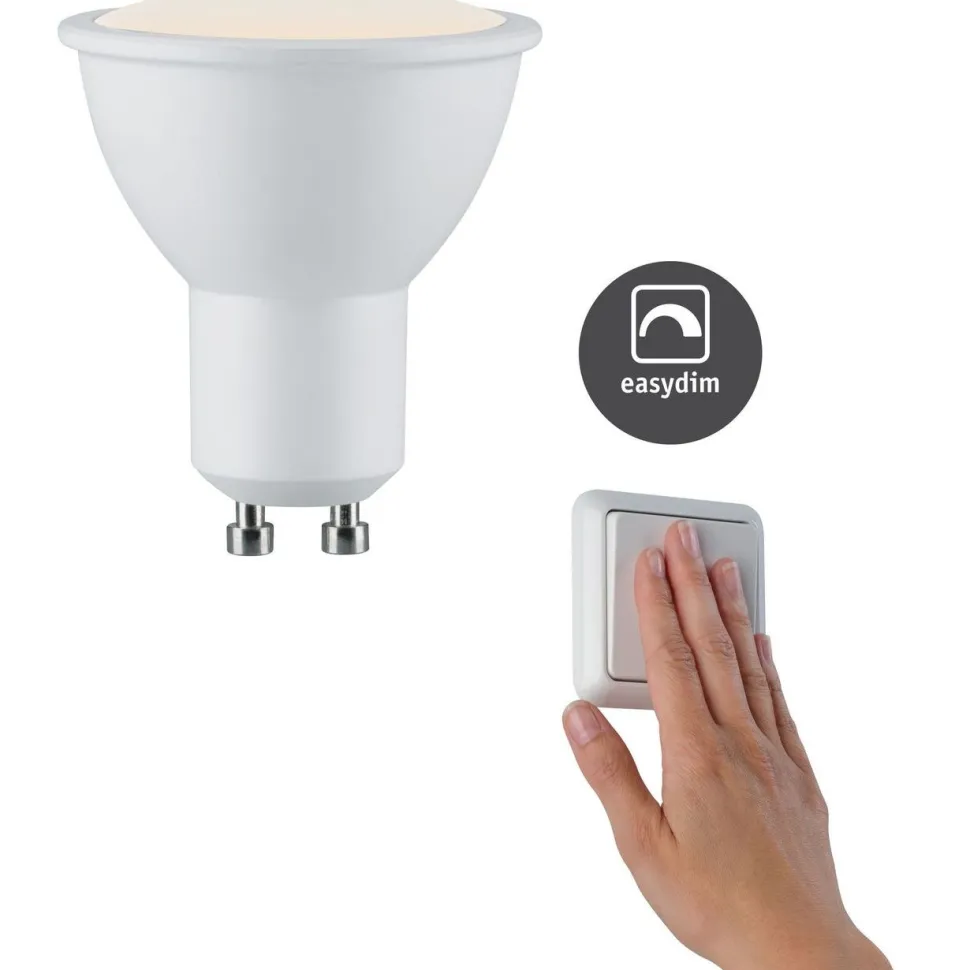 LED-kohdelamppu Paulmann Choose Reflector, GU10, 460lm, 5.5W, 2700K, himmennettävä, valkoinen, 3kpl