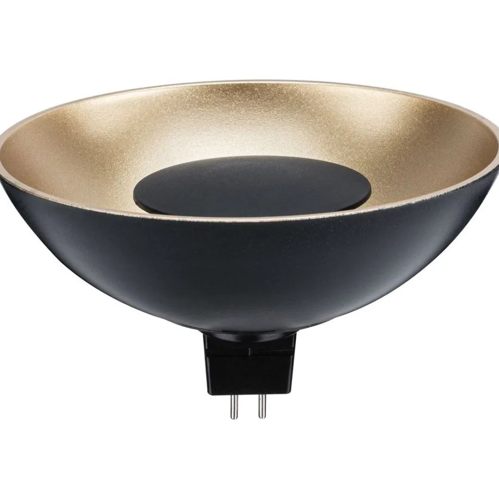 LED-kohdelamppu Paulmann Reflector, 12V, GU5.3, 170lm, 4.9W, 1900K, musta/kulta