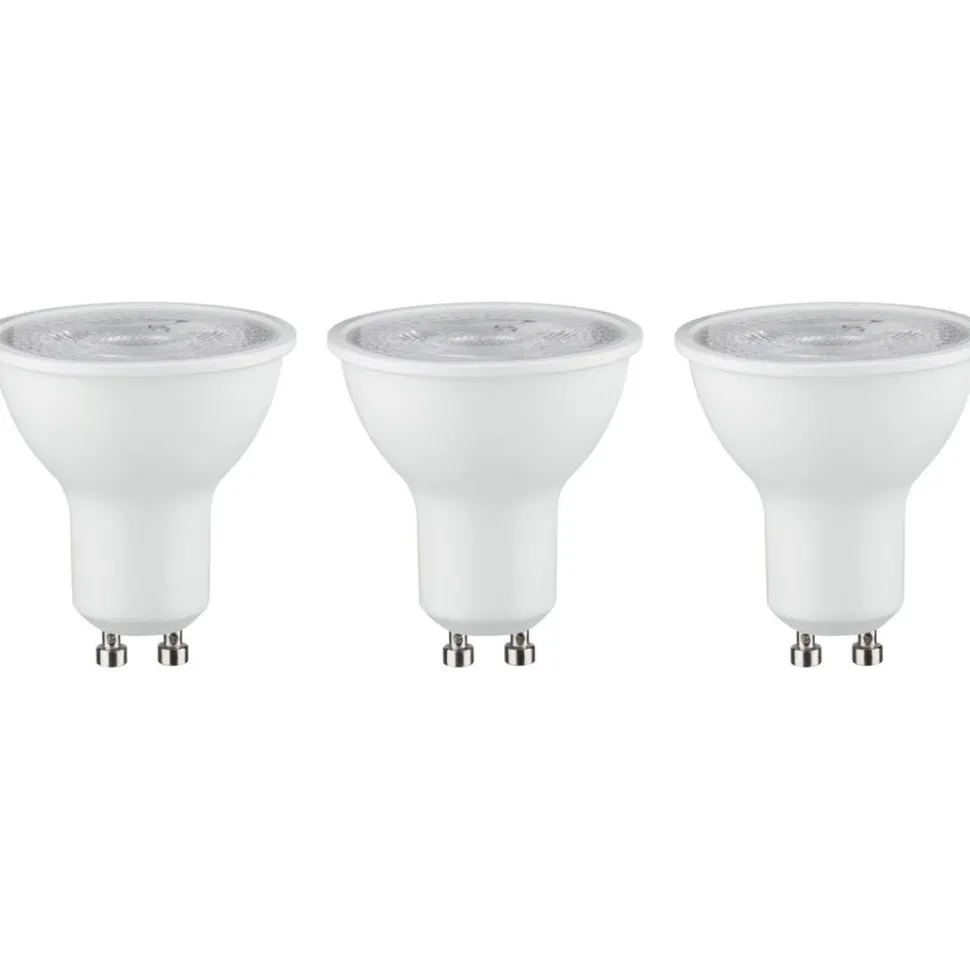 LED-kohdelamppu Paulmann Reflector, GU10, 250lm, 3.5W, 4000K, mattavalkoinen, 3kpl