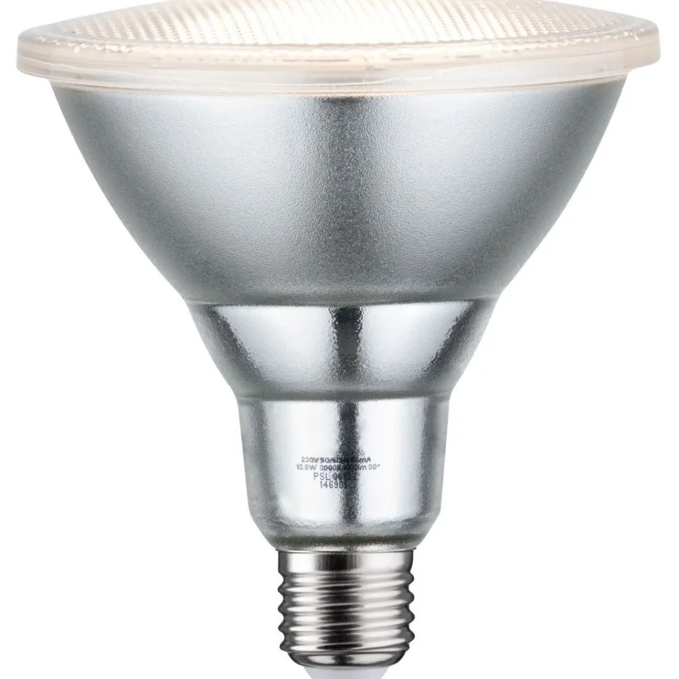 LED-kohdelamppu Paulmann Reflector, PAR38, 1000lm, 13.8W, 3000K, himmennettävä, hopea